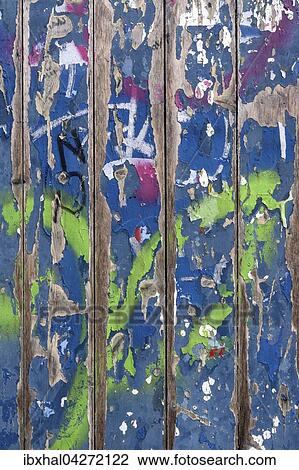 Abgeblatterte bunte Farbe auf Holzbrettern, Baden-Wurttemberg, Deutschland, Europa View Large Photo Image Stock Image - Abgeblatterte bunte Farbe auf Holzbrettern, Baden-Wurttemberg, Deutschland, Europa. Fotosearch