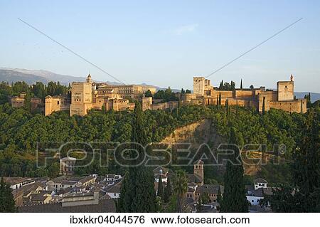 Stock Photograph - Alhambra, Granada, Andalusien, Spanien, Europa. Fotosearch