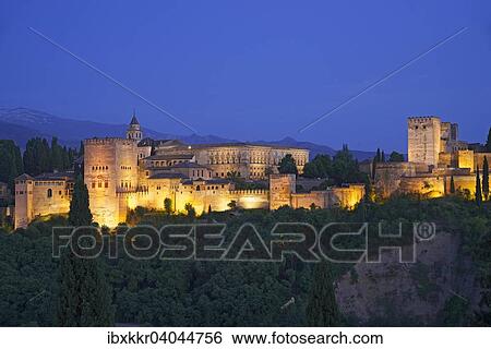 Alhambra, Granada, Andalusien, Spanien, Europa View Large Photo Image Stock Photograph - Alhambra, Granada, Andalusien, Spanien, Europa. Fotosearch