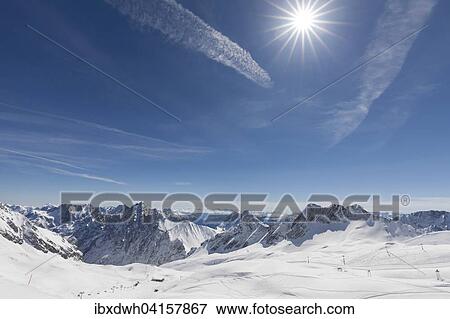 Alpenpanorama, Zugspitzplatt, Garmisch-Partenkirchen, Werdenfelser Land, Oberbayern, Bayern, Deutschland, Europa View Large Photo Image Stock Photo - Alpenpanorama, Zugspitzplatt, Garmisch-Partenkirchen, Werdenfelser Land, Oberbayern, Bayern, Deutschland, Europa. Fotosearch