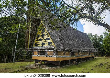 Altes Bai, Haus eines Hauptlings, Babeldaob, Palau, Ozeanien View Large Photo Image Stock Photo - Altes Bai, Haus eines Hauptlings, Babeldaob, Palau, Ozeanien. Fotosearch