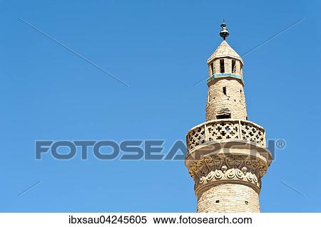 Altes Minarett aus Backstein, Freitagsmoschee Masjed-e Jom??e oder Jame-Moschee, Nain oder Na'in, Zentraliran, Provinz Isfahan, Iran View Large Photo Image Stock Photography - Altes Minarett aus Backstein, Freitagsmoschee Masjed-e Jom??e oder Jame-Moschee, Nain oder Na'in, Zentraliran, Provinz Isfahan, Iran. Fotosearch