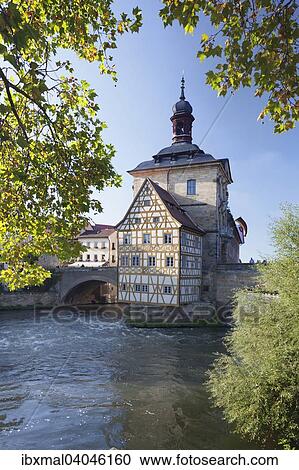 Altes Rathaus, UNESCO Weltkulturerbe, Regnitz, Bamberg, Franken, Bayern, Deutschland, Europa View Large Photo Image Stock Image - Altes Rathaus, UNESCO Weltkulturerbe, Regnitz, Bamberg, Franken, Bayern, Deutschland, Europa. Fotosearch