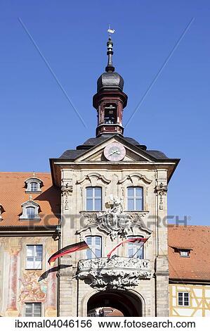 Stock Photograph - Altes Rathaus, UNESCO Weltkulturerbe, Bamberg, Franken, Bayern, Deutschland, Europa. Fotosearch