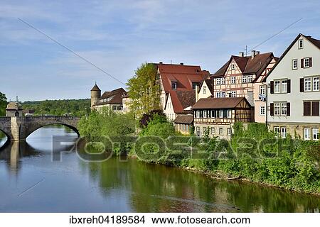 Altstadt, Schwabisch Hall, Baden-Wurttemberg, Deutschland, Europa View Large Photo Image Picture - Altstadt, Schwabisch Hall, Baden-Wurttemberg, Deutschland, Europa. Fotosearch