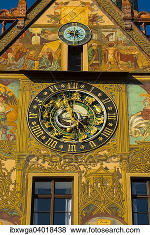 Astronomische Uhr, Ulmer Rathaus, Ulm, Schwabische Alb, Baden-Wurttemberg, Deutschland, Europa View Large Photo Image Stock Photo - Astronomische Uhr, Ulmer Rathaus, Ulm, Schwabische Alb, Baden-Wurttemberg, Deutschland, Europa. Fotosearch