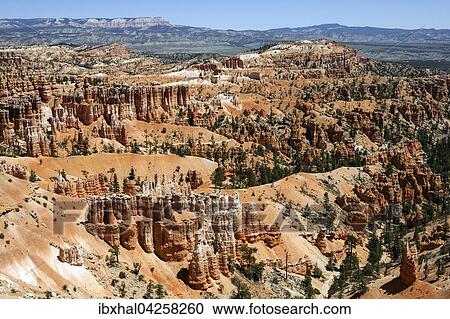 Ausblick am Sunset Point auf farbige Gesteinsformationen, Hoodoos, Bryce-Amphitheater, Bryce-Canyon-Nationalpark, Utah, USA, Nordamerika View Large Photo Image Stock Image - Ausblick am Sunset Point auf farbige Gesteinsformationen, Hoodoos, Bryce-Amphitheater, Bryce-Canyon-Nationalpark, Utah, USA, Nordamerika. Fotosearch