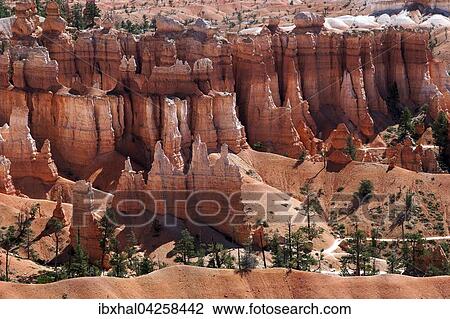 Ausblick am Sunset Point auf farbige Gesteinsformationen, Hoodoos, Bryce-Canyon-Nationalpark, Utah, USA, Nordamerika View Large Photo Image Stock Image - Ausblick am Sunset Point auf farbige Gesteinsformationen, Hoodoos, Bryce-Canyon-Nationalpark, Utah, USA, Nordamerika. Fotosearch