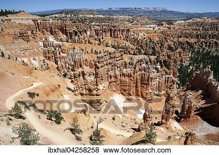 Ausblick am Sunset Point auf farbige Gesteinsformationen, Hoodoos, Bryce-Amphitheater, Bryce-Canyon-Nationalpark, Utah, USA, Nordamerika View Large Photo Image Stock Photo - Ausblick am Sunset Point auf farbige Gesteinsformationen, Hoodoos, Bryce-Amphitheater, Bryce-Canyon-Nationalpark, Utah, USA, Nordamerika. Fotosearch