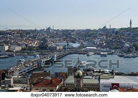 Ausblick auf die Stadt, Galatabrucke, Goldenes Horn, europaischer Teil, Istanbul, Provinz Istanbul, Turkei, Asien View Large Photo Image Stock Photo - Ausblick auf die Stadt, Galatabrucke, Goldenes Horn, europaischer Teil, Istanbul, Provinz Istanbul, Turkei, Asien. Fotosearch