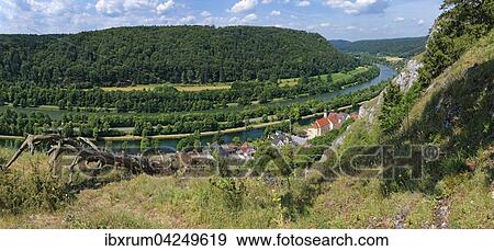 Ausblick auf Essing mit Main-Donau-Kanal, Essing, Bayern, Deutschland, Europa View Large Photo Image Stock Photo - Ausblick auf Essing mit Main-Donau-Kanal, Essing, Bayern, Deutschland, Europa. Fotosearch