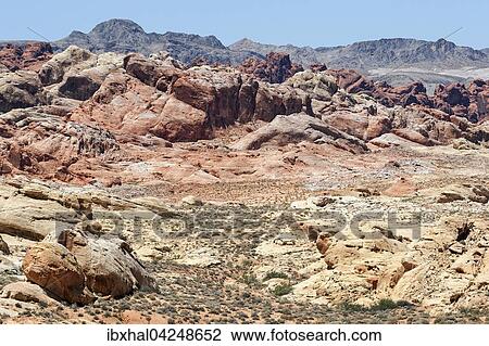 Ausblick auf farbige Sandsteinformationen, Valley of Fire State Park, Nevada, USA, Nordamerika View Large Photo Image Stock Image - Ausblick auf farbige Sandsteinformationen, Valley of Fire State Park, Nevada, USA, Nordamerika. Fotosearch
