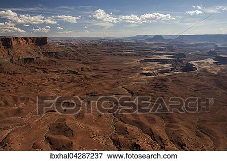 Ausblick vom Green River Overlook auf Erosionslandschaft, Canyons, Island of the Sky, Canyonlands-Nationalpark, Utah, USA, Nordamerika View Large Photo Image Stock Photo - Ausblick vom Green River Overlook auf Erosionslandschaft, Canyons, Island of the Sky, Canyonlands-Nationalpark, Utah, USA, Nordamerika. Fotosearch
