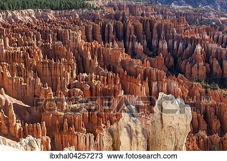 Ausblick vom Inspiration Point auf farbige Gesteinsformationen im Bryce Amphitheater, Hoodoos, Morgenlicht, Bryce Canyon Nationalpark, Utah, USA, Nordamerika View Large Photo Image Stock Image - Ausblick vom Inspiration Point auf farbige Gesteinsformationen im Bryce Amphitheater, Hoodoos, Morgenlicht, Bryce Canyon Nationalpark, Utah, USA, Nordamerika. Fotosearch