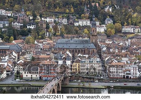 Ausblick vom Philsophenweg auf Neckar, Alte Brucke, auch Carl-Theodor-Brucke und Altstadt im Herbst, Heidelberg, Baden- Wurttemberg, Deutschland, Europa View Large Photo Image Stock Image - Ausblick vom Philsophenweg auf Neckar, Alte Brucke, auch Carl-Theodor-Brucke und Altstadt im Herbst, Heidelberg, Baden- Wurttemberg, Deutschland, Europa. Fotosearch