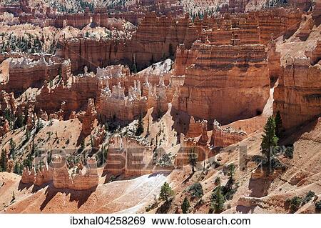 Ausblick vom Queens Garden Trail auf farbige Gesteinsformationen, Hoodoos, Bryce-Canyon-Nationalpark, Utah, USA, Nordamerika View Large Photo Image Stock Photo - Ausblick vom Queens Garden Trail auf farbige Gesteinsformationen, Hoodoos, Bryce-Canyon-Nationalpark, Utah, USA, Nordamerika. Fotosearch