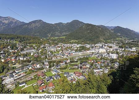 Stock Photo - Ausblick vom Siriuskogel, Bad Ischl, Salzkammergut, Oberosterreich, Osterreich, Europa. Fotosearch