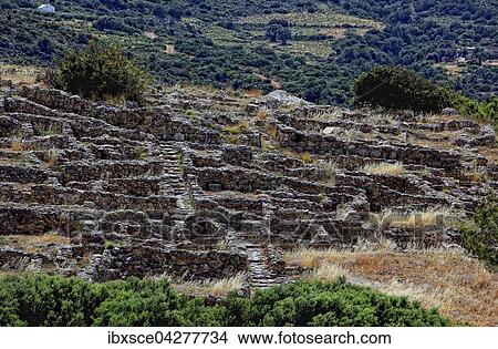 Picture - Ausgrabungsstatte Gournia, Kreta, Griechenland, Europa. Fotosearch