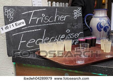 Ausschank, Frischer Federweisser zum Verkauf, Rudesheim, Hessen, Deutschland, Europa View Large Photo Image Stock Photo - Ausschank, Frischer Federweisser zum Verkauf, Rudesheim, Hessen, Deutschland, Europa. Fotosearch