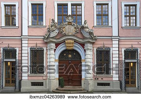Barockes Eingangsportal der ehemaligen Borse, 1706, mit Skulpturen der Justitia und Gottin der Klugheit, heute Hotel, Untermarkt, Gorlitz, Oberlausitz, Sachsen, Deutschland, Europa View Large Photo Image Stock Photo - Barockes Eingangsportal der ehemaligen Borse, 1706, mit Skulpturen der Justitia und Gottin der Klugheit, heute Hotel, Untermarkt, Gorlitz, Oberlausitz, Sachsen, Deutschland, Europa. Fotosearch