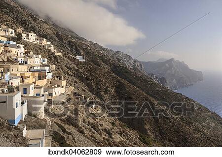 Bergdorf Olympos, Karpathos, Dodekanes, Sudliche Aegais, Griechenland, Europa View Large Photo Image Stock Photo - Bergdorf Olympos, Karpathos, Dodekanes, Sudliche Aegais, Griechenland, Europa. Fotosearch