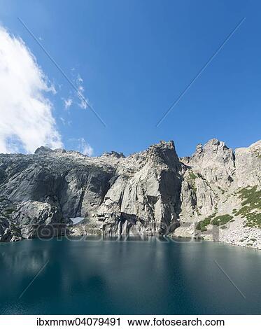 Bergsee Lac de Melo umgeben von Steilwanden, Quelle von dem Restonica Fluss, Restonica Hochtal, Corte, Departement Haute-Corse, Korsika, Frankreich, Europa View Large Photo Image Stock Image - Bergsee Lac de Melo umgeben von Steilwanden, Quelle von dem Restonica Fluss, Restonica Hochtal, Corte, Departement Haute-Corse, Korsika, Frankreich, Europa. Fotosearch