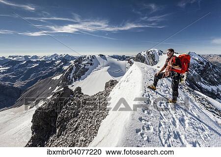 Bergsteiger auf dem Gipfelgrat der Tuckettspitze am Stilfser Joch, hinten der Monte Cristallo, Hohe Schneide, Trafoiertal, Ortlergruppe, Ortlergebiet, Nationalpark Stilfser Joch, Sudtirol, Trentino-Sudtirol, Italien, Europa View Large Photo Image Stock Image - Bergsteiger auf dem Gipfelgrat der Tuckettspitze am Stilfser Joch, hinten der Monte Cristallo, Hohe Schneide, Trafoiertal, Ortlergruppe, Ortlergebiet, Nationalpark Stilfser Joch, Sudtirol, Trentino-Sudtirol, Italien, Europa. Fotosearch