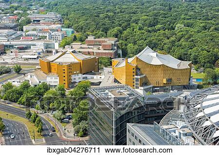 Berliner Philharmonie und die Parkanlage Grosser Tiergarten, Berlin, Deutschland, Europa View Large Photo Image Stock Image - Berliner Philharmonie und die Parkanlage Grosser Tiergarten, Berlin, Deutschland, Europa. Fotosearch