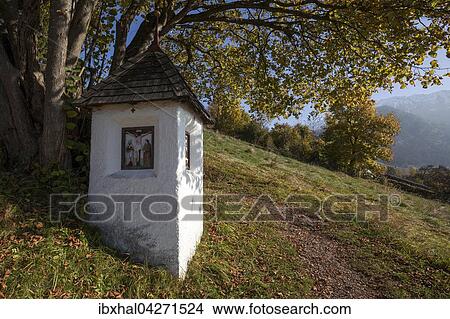 Bildstock am Weg zur Kalvarienkapelle, Herbststimmung, Bad Hindelang, Allgau, Bayern, Deutschland, Europa View Large Photo Image Picture - Bildstock am Weg zur Kalvarienkapelle, Herbststimmung, Bad Hindelang, Allgau, Bayern, Deutschland, Europa. Fotosearch