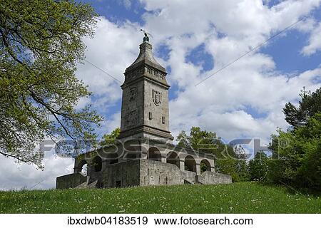 Stock Photo - Bismarckturm, Assenhausen, Berg am Starnberger See, Funfseenland, Oberbayern, Bayern, Deutschland, Europa. Fotosearch