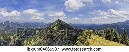 Stock Photo - Blaubergkamm mit Halserspitze, Wildbad Kreuth, Bayern, Deutschland, Europa. Fotosearch