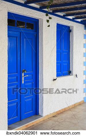 Blaue Tur und Fenster, Karpathos, Dodekanes, Sudliche Aegais, Griechenland, Europa View Large Photo Image Stock Image - Blaue Tur und Fenster, Karpathos, Dodekanes, Sudliche Aegais, Griechenland, Europa. Fotosearch