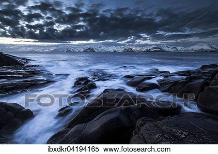 Brandung an felsiger Kuste, Henningsvaer, Austvagoya, Lofoten, Norwegen, Europa View Large Photo Image Stock Photography - Brandung an felsiger Kuste, Henningsvaer, Austvagoya, Lofoten, Norwegen, Europa. Fotosearch