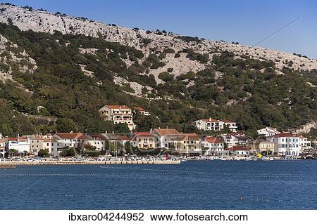 Bucht und der Hafen von Baska, Krk, Kvarner Bucht, Adria, Kroatien, Europa View Large Photo Image Stock Image - Bucht und der Hafen von Baska, Krk, Kvarner Bucht, Adria, Kroatien, Europa. Fotosearch