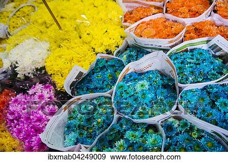 Bunte Blumenstrausse, Blumenmarkt, Yodpiman Flower Market, Bangkok, Thailand, Asien View Large Photo Image Stock Photo - Bunte Blumenstrausse, Blumenmarkt, Yodpiman Flower Market, Bangkok, Thailand, Asien. Fotosearch