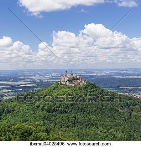 Burg Hohenzollern, Zollernalb, Schwabische Alb, Baden-Wurttemberg, Deutschland, Europa View Large Photo Image Stock Photograph - Burg Hohenzollern, Zollernalb, Schwabische Alb, Baden-Wurttemberg, Deutschland, Europa. Fotosearch
