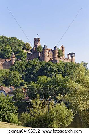 Burg Wertheim in Baden-Wurttemberg, Ausblick von Kreuzwertheim uber den Main, Tauberfranken, Unterfranken, Franken, Bayern, Deutschland, Europa View Large Photo Image Stock Image - Burg Wertheim in Baden-Wurttemberg, Ausblick von Kreuzwertheim uber den Main, Tauberfranken, Unterfranken, Franken, Bayern, Deutschland, Europa. Fotosearch