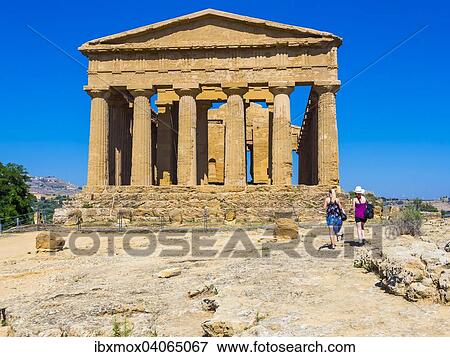 Concordiatempel, Tal der Tempel, Valle dei Templi, Vaddi di li Tempri, Archaologische Statten von Agrigent, Akragas, Agrigento, Sizilien, Italien, Europa View Large Photo Image Stock Photo - Concordiatempel, Tal der Tempel, Valle dei Templi, Vaddi di li Tempri, Archaologische Statten von Agrigent, Akragas, Agrigento, Sizilien, Italien, Europa. Fotosearch