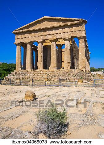 Concordiatempel, Tal der Tempel, Valle dei Templi, Vaddi di li Tempri, Archaologische Statten von Agrigent, Akragas, Agrigento, Sizilien, Italien, Europa View Large Photo Image Stock Photo - Concordiatempel, Tal der Tempel, Valle dei Templi, Vaddi di li Tempri, Archaologische Statten von Agrigent, Akragas, Agrigento, Sizilien, Italien, Europa. Fotosearch