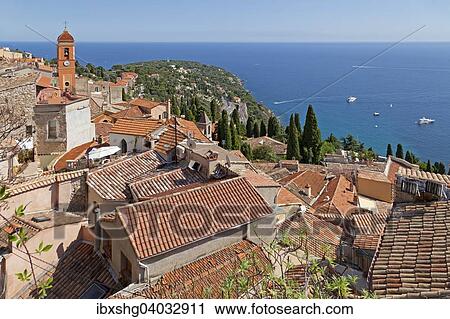 Dacher der Altstadt, Roquebrune, Provence-Alpes-Cote d'Azur, Frankreich, Europa View Large Photo Image Stock Image - Dacher der Altstadt, Roquebrune, Provence-Alpes-Cote d'Azur, Frankreich, Europa. Fotosearch