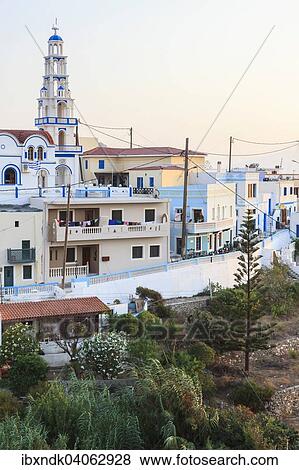 Das griechische Dorf Arkasa, Karpathos, Dodekanes, Sudliche Aegais, Griechenland, Europa View Large Photo Image Stock Photo - Das griechische Dorf Arkasa, Karpathos, Dodekanes, Sudliche Aegais, Griechenland, Europa. Fotosearch