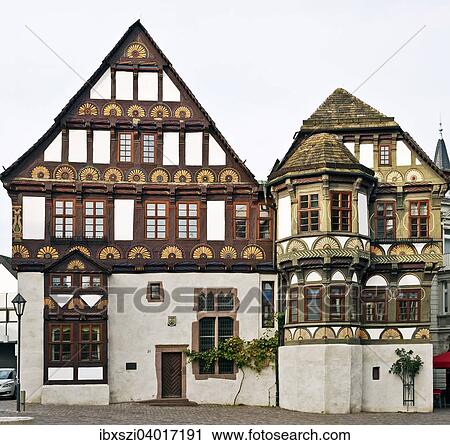 Dechanei, Fachwerkdoppelgiebelhaus, Hoxter, Weserbergland, Nordrhein-Westfalen, Deutschland, Europa View Large Photo Image Stock Image - Dechanei, Fachwerkdoppelgiebelhaus, Hoxter, Weserbergland, Nordrhein-Westfalen, Deutschland, Europa. Fotosearch