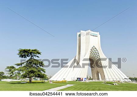 Denkmal, Freiheitsturm, Burj-e Azadi, Azadi-Monument oder Azadi-Turm, Wahrzeichen von Teheran, Iran View Large Photo Image Stock Image - Denkmal, Freiheitsturm, Burj-e Azadi, Azadi-Monument oder Azadi-Turm, Wahrzeichen von Teheran, Iran. Fotosearch