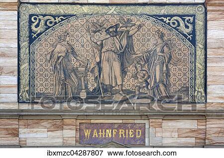 Detail der Fassade der Villa Wahnfried, Wohnhaus von Richard Wagner, 1813? Çô1883, Bayreuth, Oberfranken, Bayern, Deutschland, Europa View Large Photo Image Stock Photo - Detail der Fassade der Villa Wahnfried, Wohnhaus von Richard Wagner, 1813? Çô1883, Bayreuth, Oberfranken, Bayern, Deutschland, Europa. Fotosearch