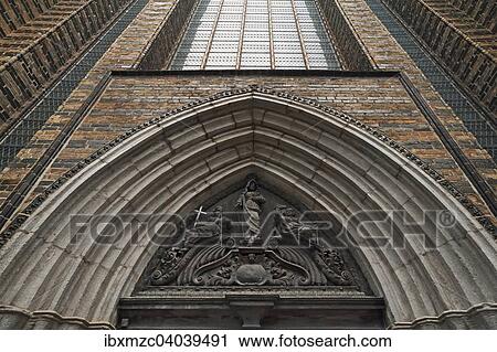 Detail, Eingangsportal, Marienkirche, Backsteingotik, 1290 bis 15. Jhd., Rostock, Mecklenburg-Vorpommern, Deutschland, Europa View Large Photo Image Stock Image - Detail, Eingangsportal, Marienkirche, Backsteingotik, 1290 bis 15. Jhd., Rostock, Mecklenburg-Vorpommern, Deutschland, Europa. Fotosearch