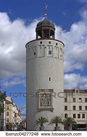 Dicker Turm oder auch Frauenturm, 1250, mit Stadtwappen aus dem 15. Jahrhundert, Gorlitz, Oberlausitz, Sachsen, Deutschland, Europa View Large Photo Image Stock Photo - Dicker Turm oder auch Frauenturm, 1250, mit Stadtwappen aus dem 15. Jahrhundert, Gorlitz, Oberlausitz, Sachsen, Deutschland, Europa. Fotosearch