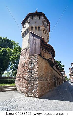 Die alten Stadtmauern, Hermannstadt, Rumanien, Europa View Large Photo Image Stock Photo - Die alten Stadtmauern, Hermannstadt, Rumanien, Europa. Fotosearch