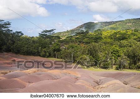 Die farbige Erde von Chamarel, Chamarel Coloured Earths, Terre de 7 couleurs, Black-River-Gorges-Nationalpark, Chamarel, Mauritius, Afrika View Large Photo Image Stock Image - Die farbige Erde von Chamarel, Chamarel Coloured Earths, Terre de 7 couleurs, Black-River-Gorges-Nationalpark, Chamarel, Mauritius, Afrika. Fotosearch