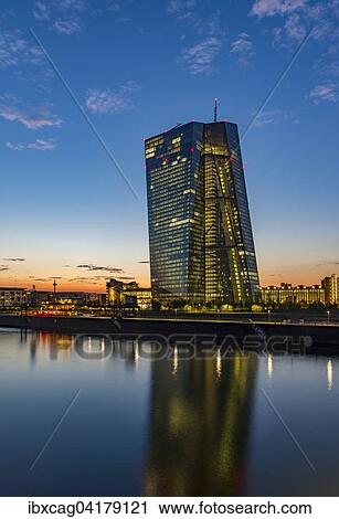 Die neue Europaische Zentralbank, EZB, bei Sonnenuntergang, Frankfurt am Main, Hessen, Deutschland, Europa View Large Photo Image Stock Image - Die neue Europaische Zentralbank, EZB, bei Sonnenuntergang, Frankfurt am Main, Hessen, Deutschland, Europa. Fotosearch