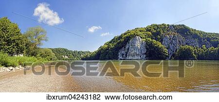Donau mit Kalksteinfelsen, bei Kelheim, Bayern, Deutschland, Europa View Large Photo Image Stock Image - Donau mit Kalksteinfelsen, bei Kelheim, Bayern, Deutschland, Europa. Fotosearch
